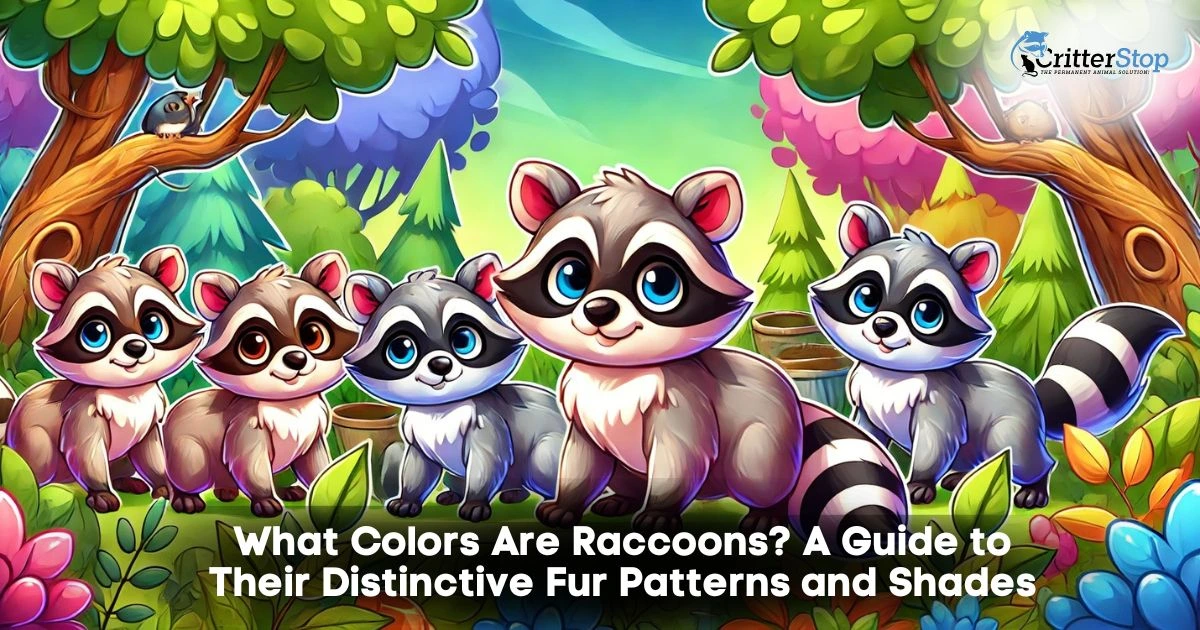 what colors are raccoons