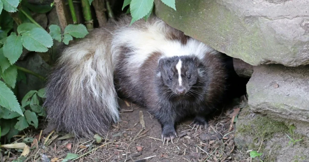 skunk living under deck
