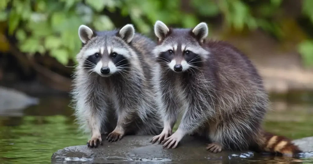 are male or female raccoons more aggressive