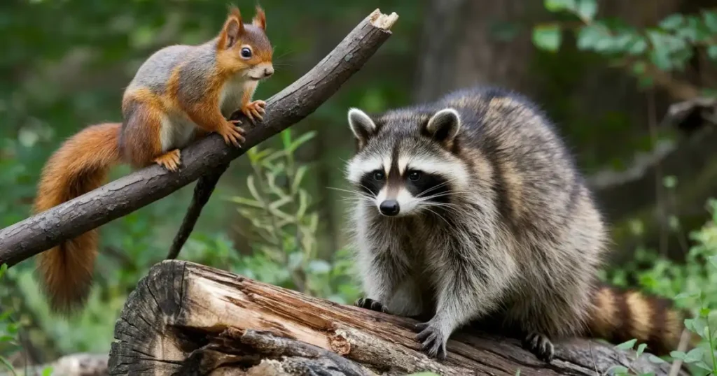 do raccoons kill squirrels