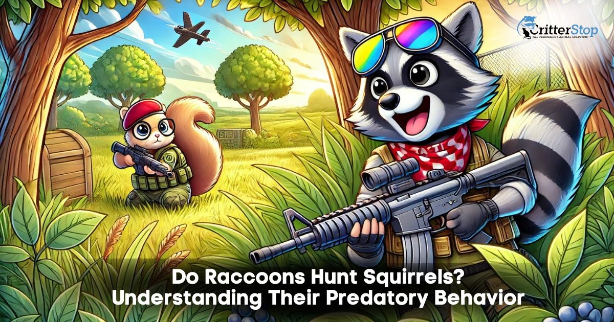 do raccoons hunt squirrels