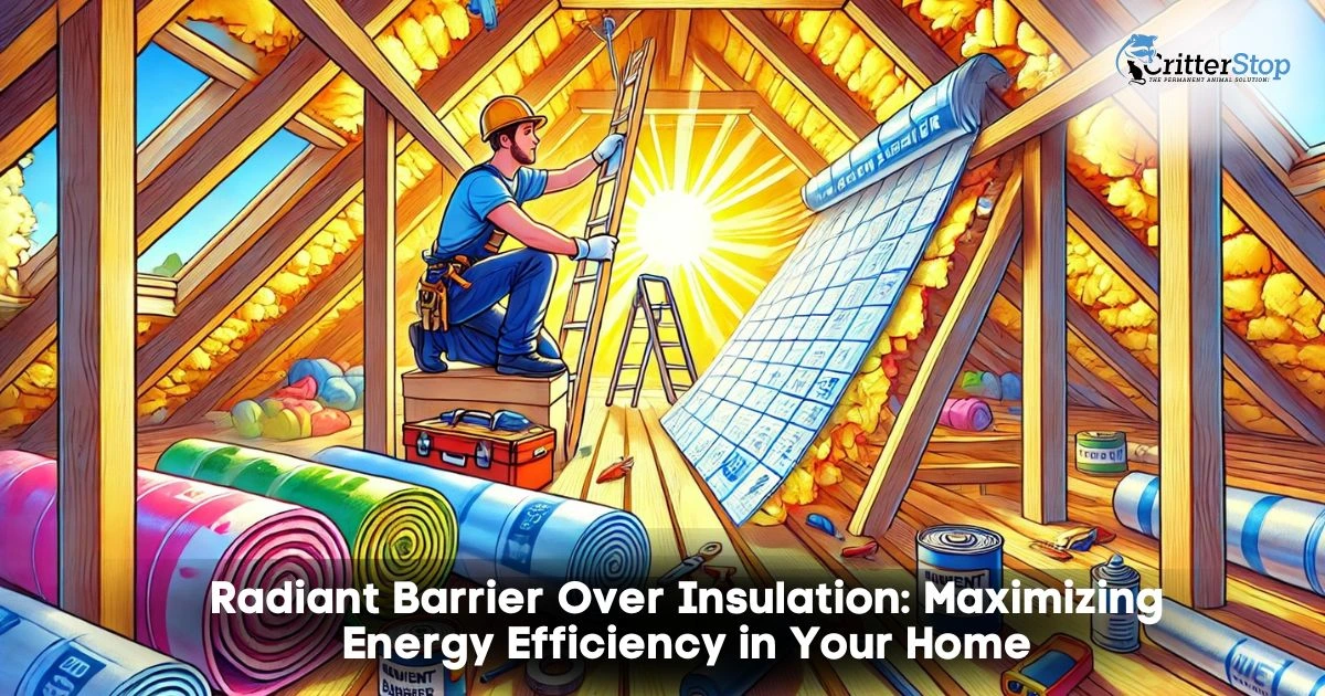 radiant barrier over insulation