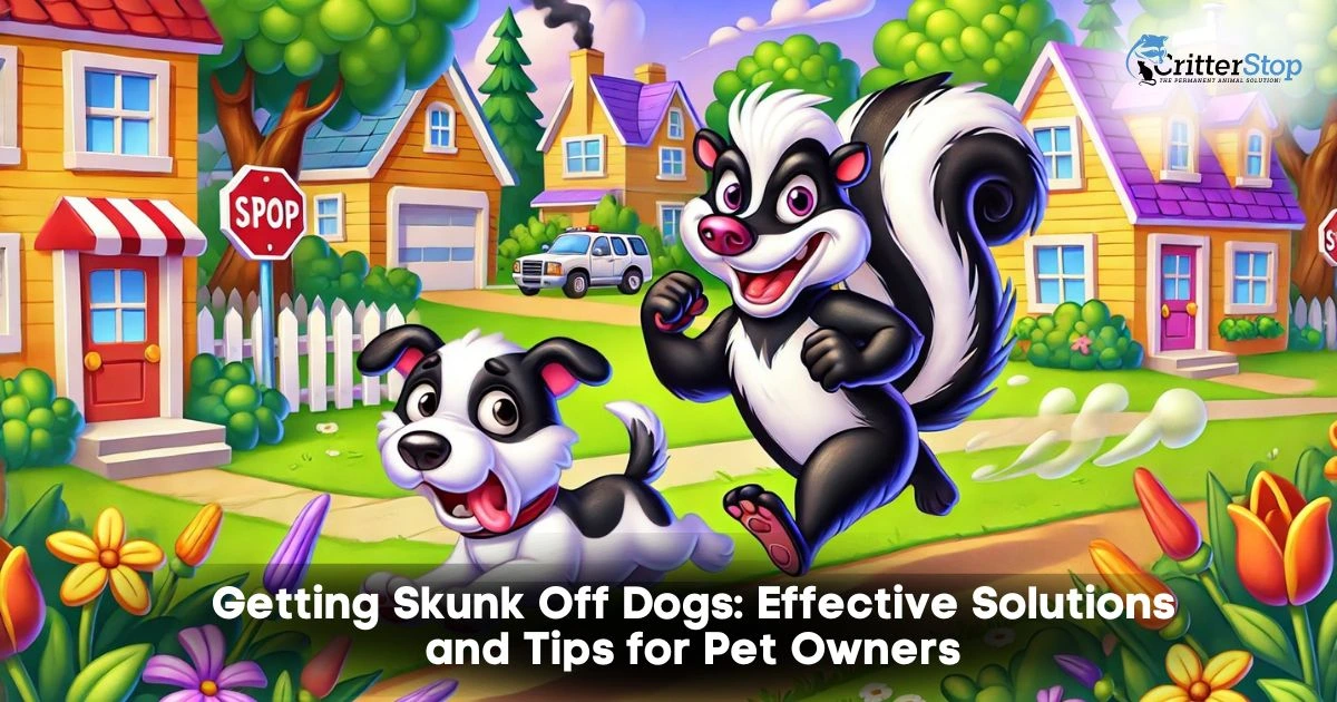 getting skunk off dogs