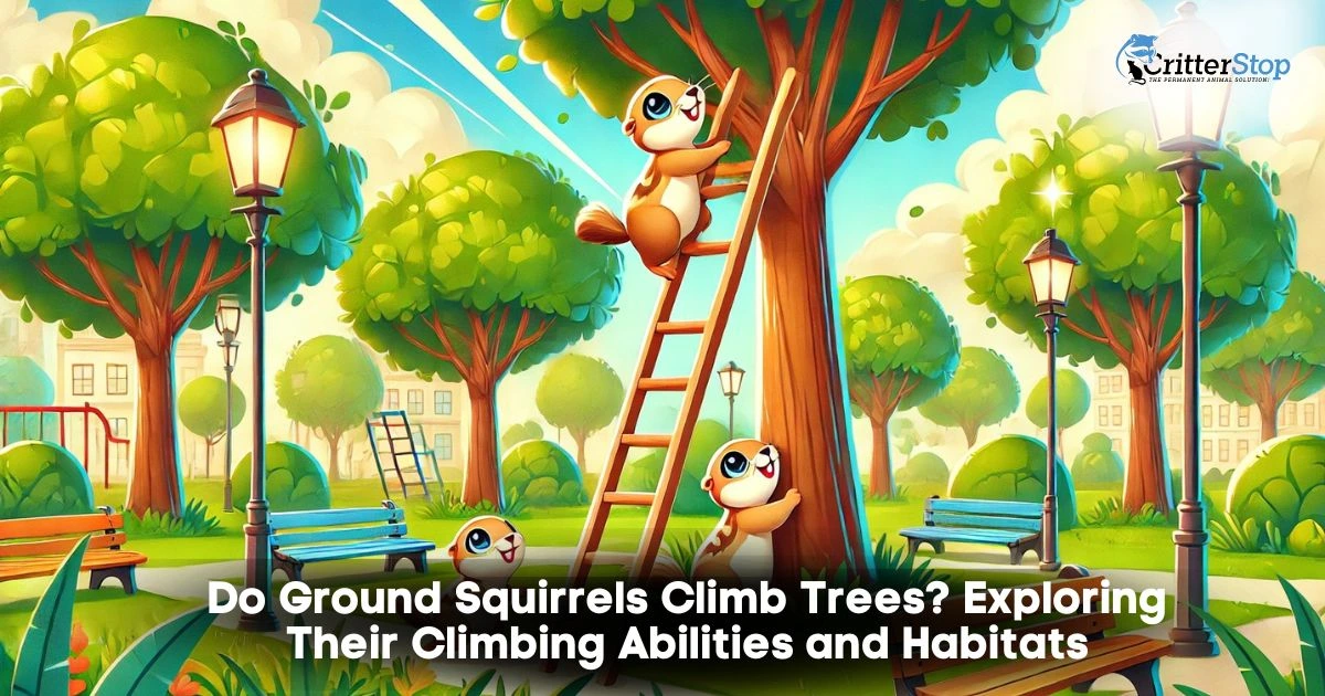 do ground squirrels climb trees