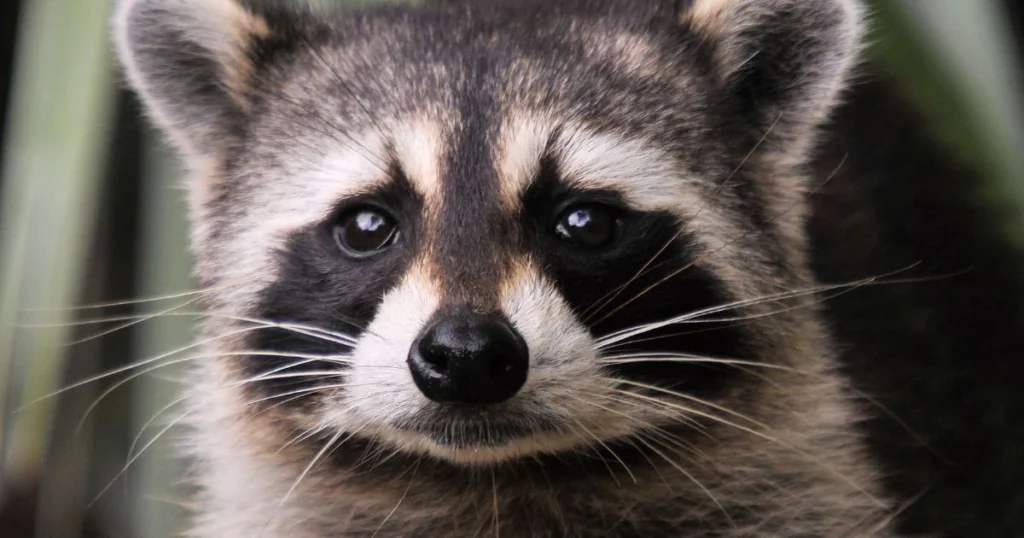 raccoons eyes at night

