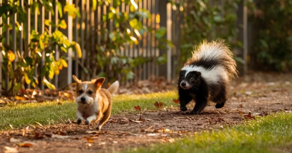 what does a skunk bite look like
