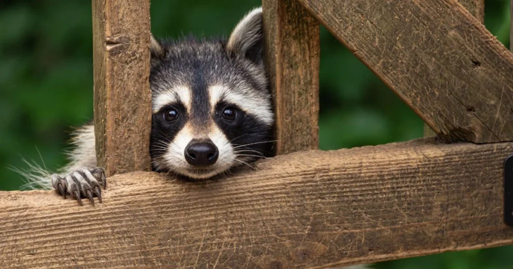 raccoons under deck