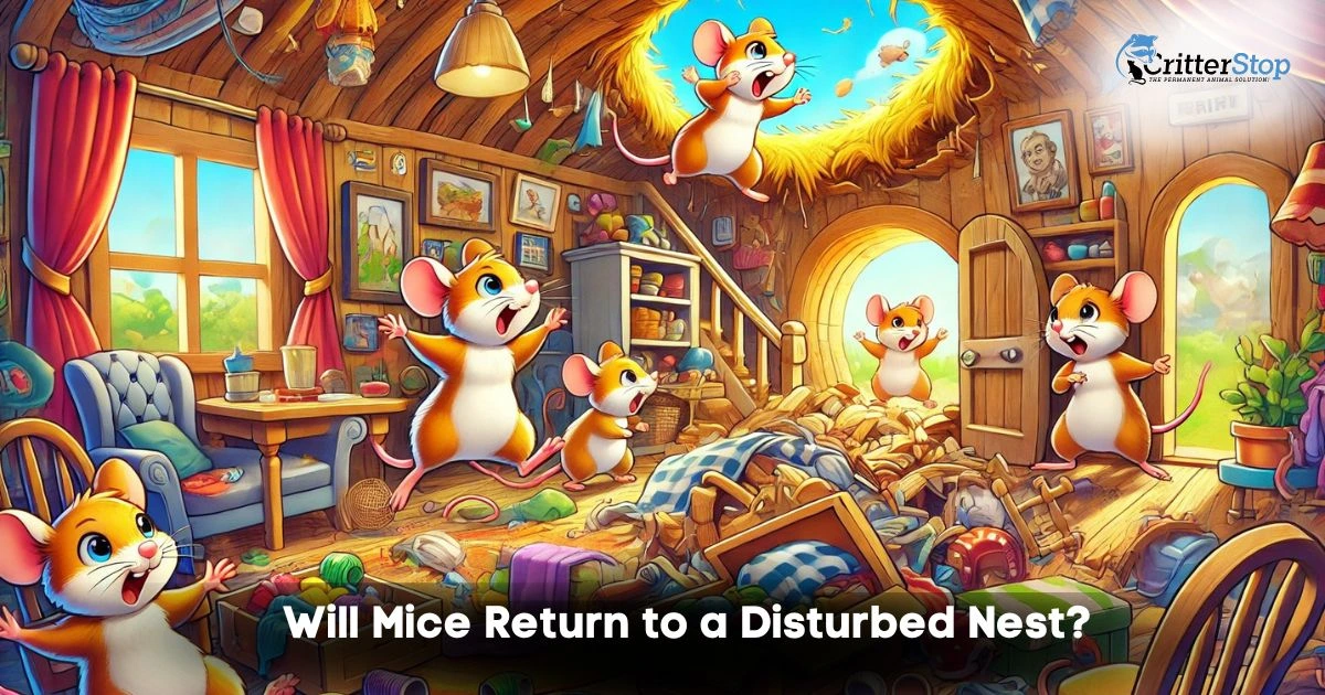 will mice return to a disturbed nest