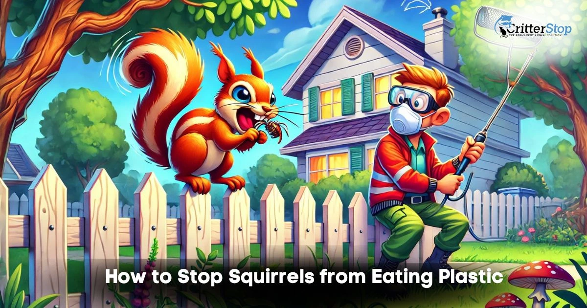 how to stop squirrels from eating plastic