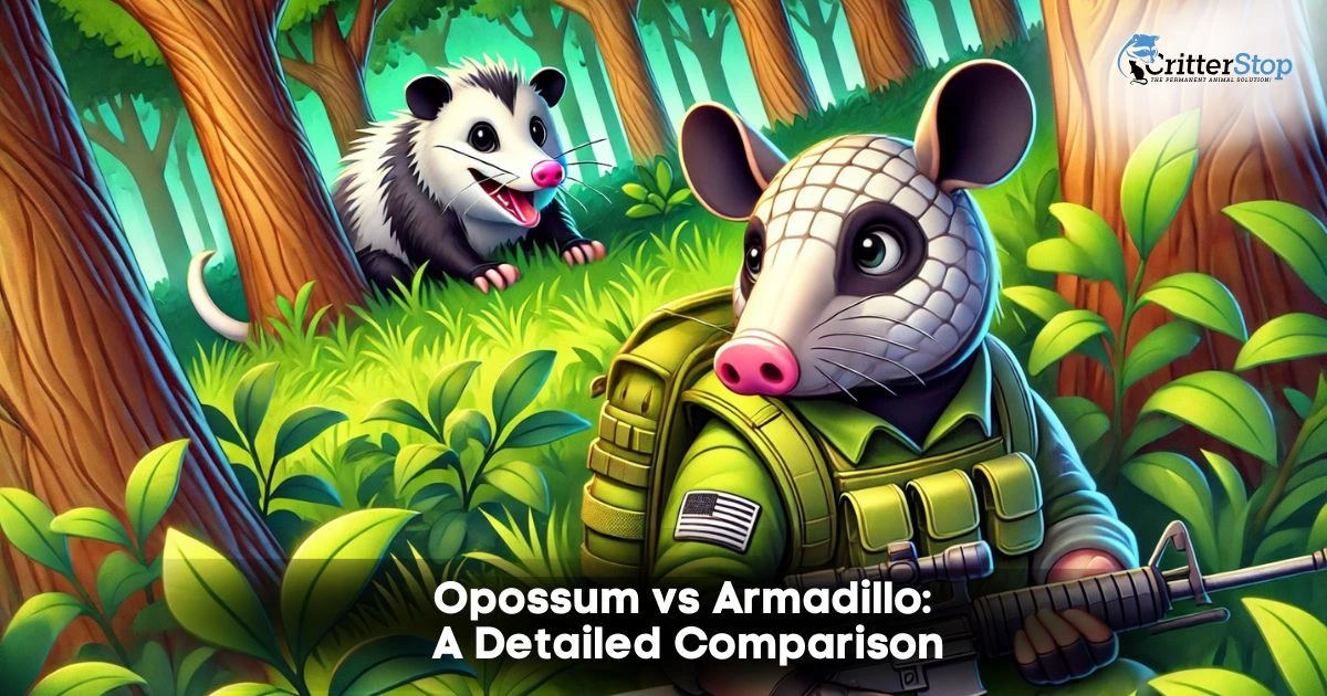 opossum vs armadillo