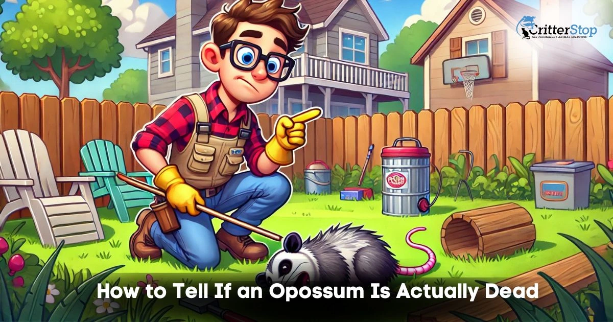 how to tell if opossum is actually dead