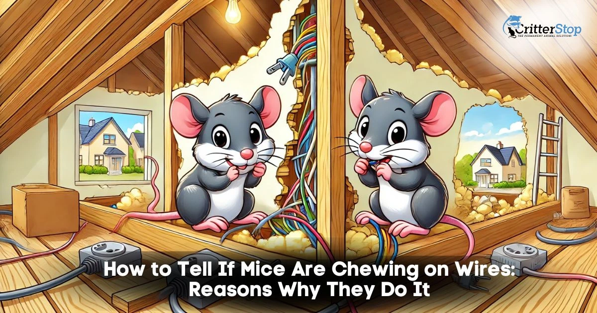 how to tell if mice are chewing on wires