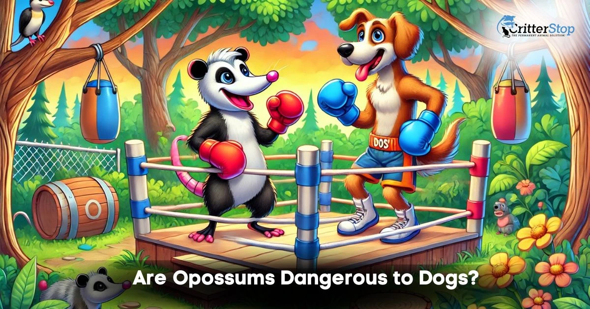 are opossum dangerous to dogs