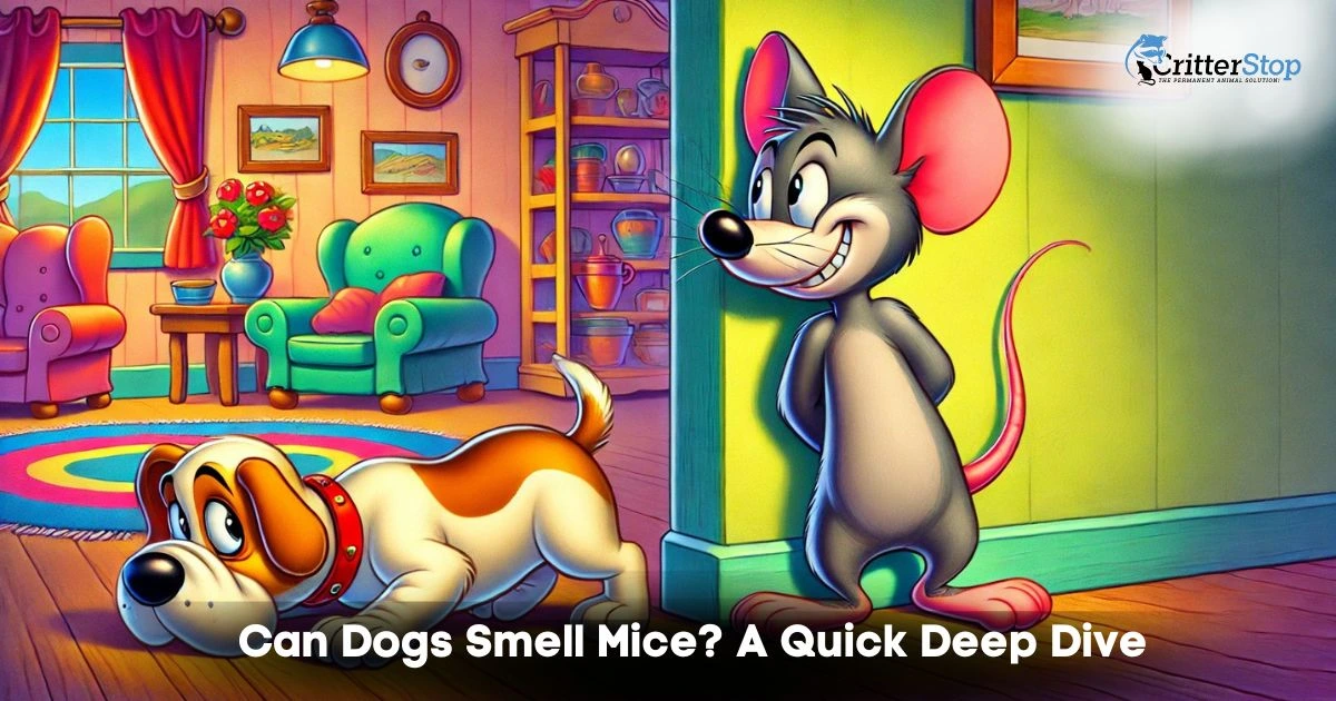 can dogs smell mice