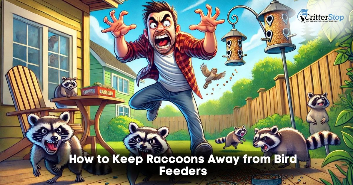 how to keep raccoons away from bird feeders