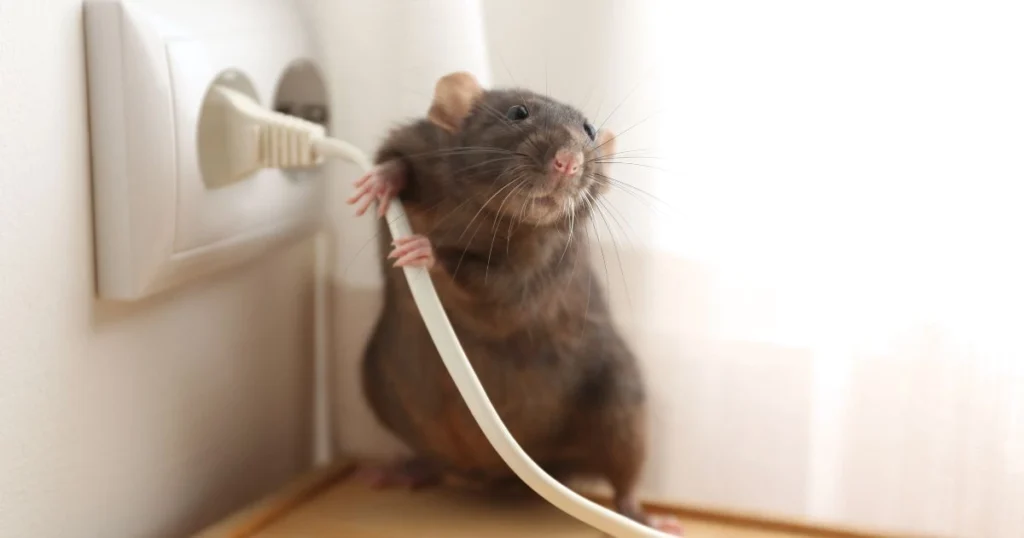 do mice chew electrical wires