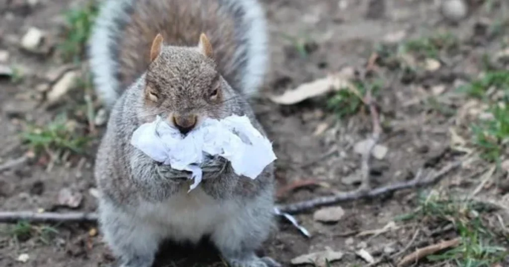 how to stop squirrels from eating plastic