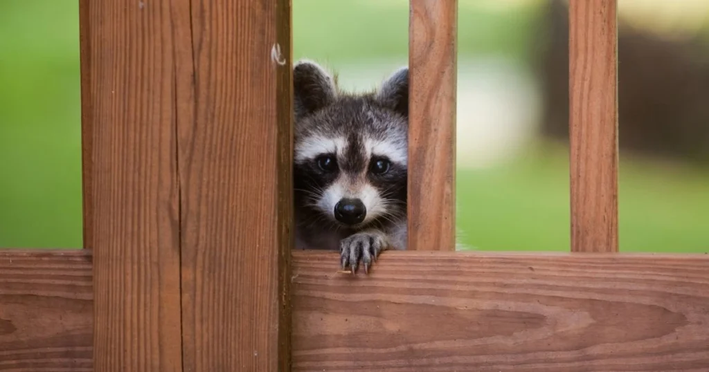 do raccoons spray urine
