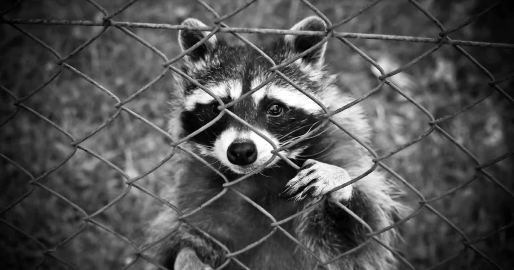 are raccoons color blind