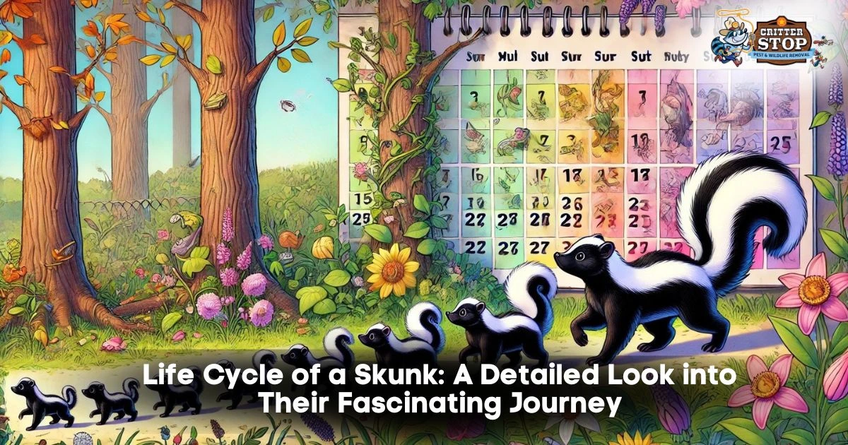 life cycle of a skunk