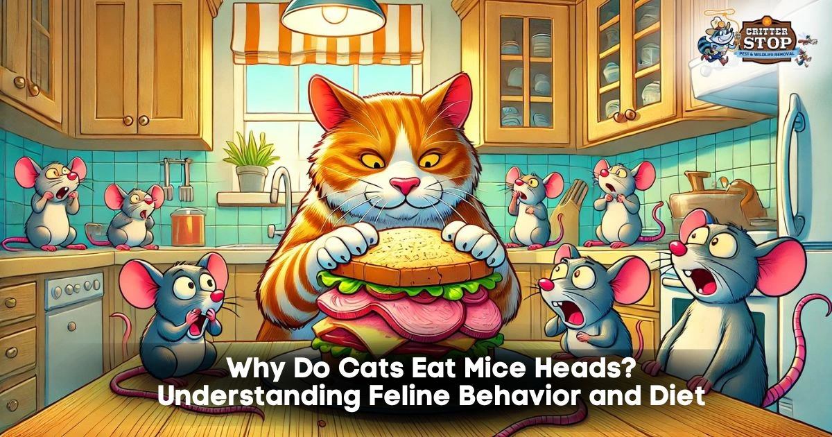 why do cats eat mice heads