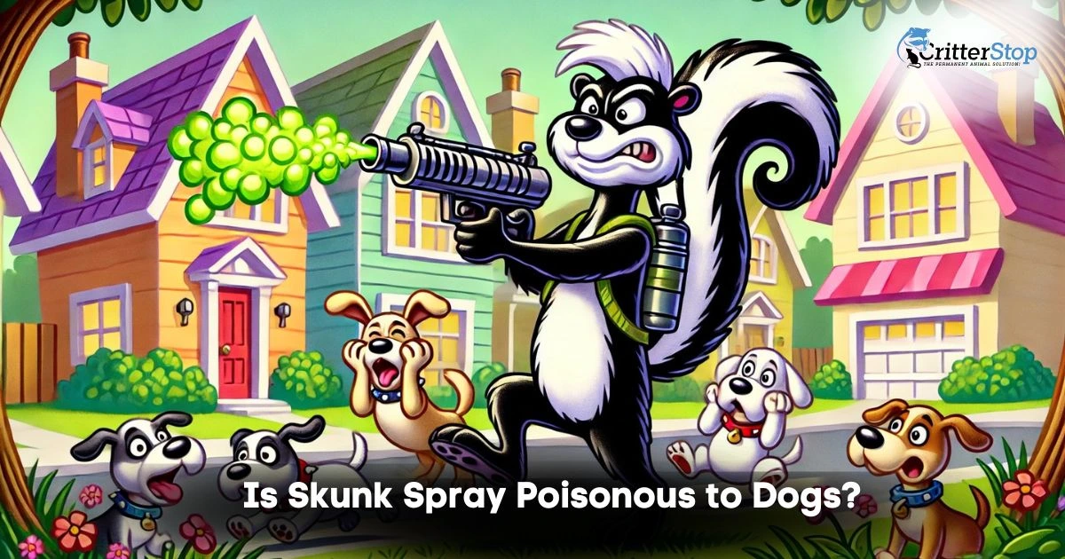 is skunk spray poisonous to dogs?