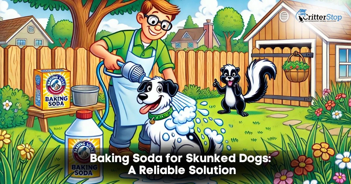 baking soda skunk dog