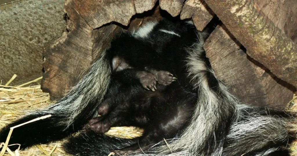 does a skunk hibernate