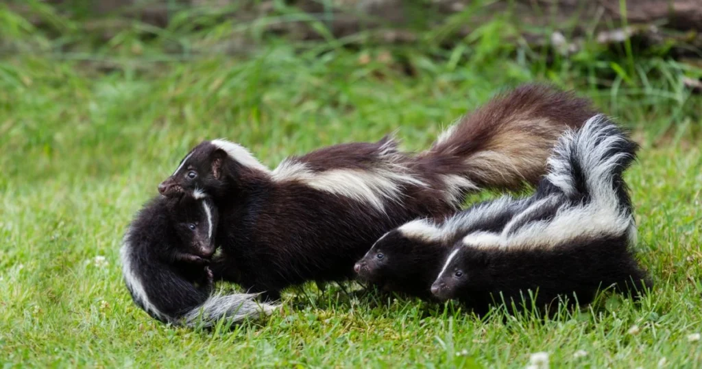 why would a skunk chase you