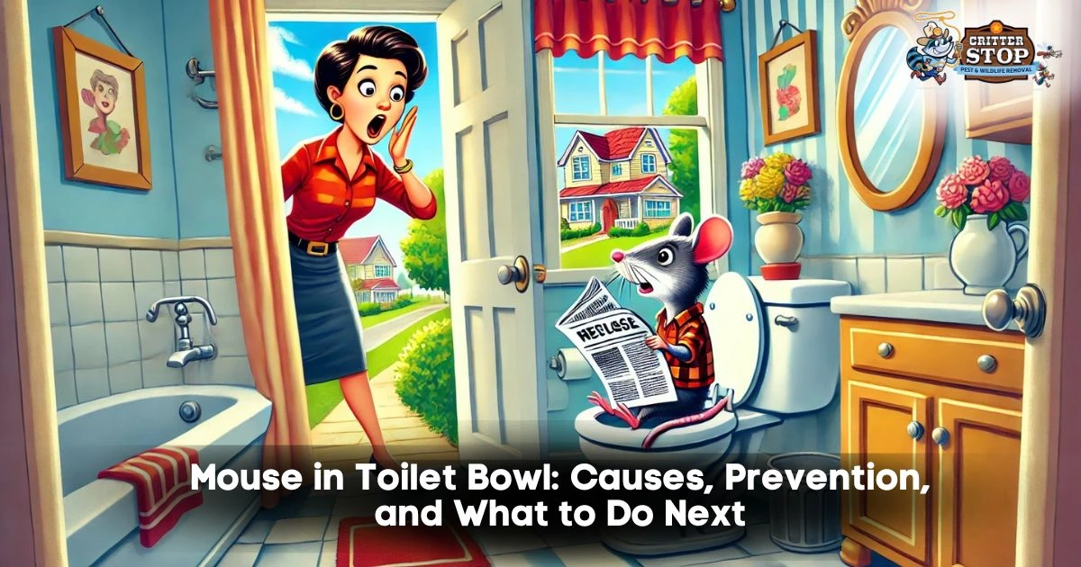 mouse in toilet bowl