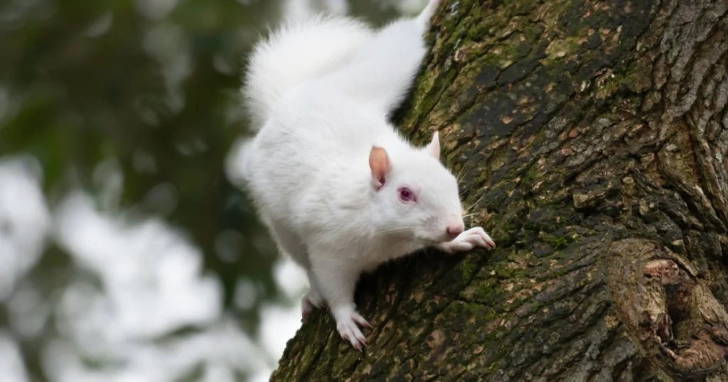 all white squirrel