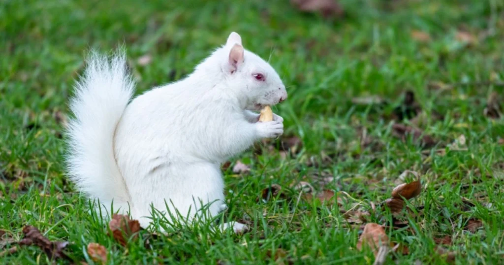 all white squirrel