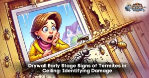 drywall early stage signs of termites in ceiling