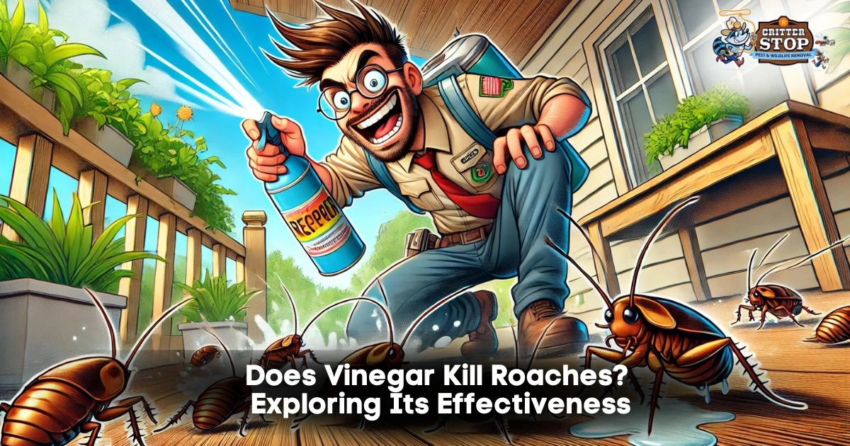 does vinegar kill roaches