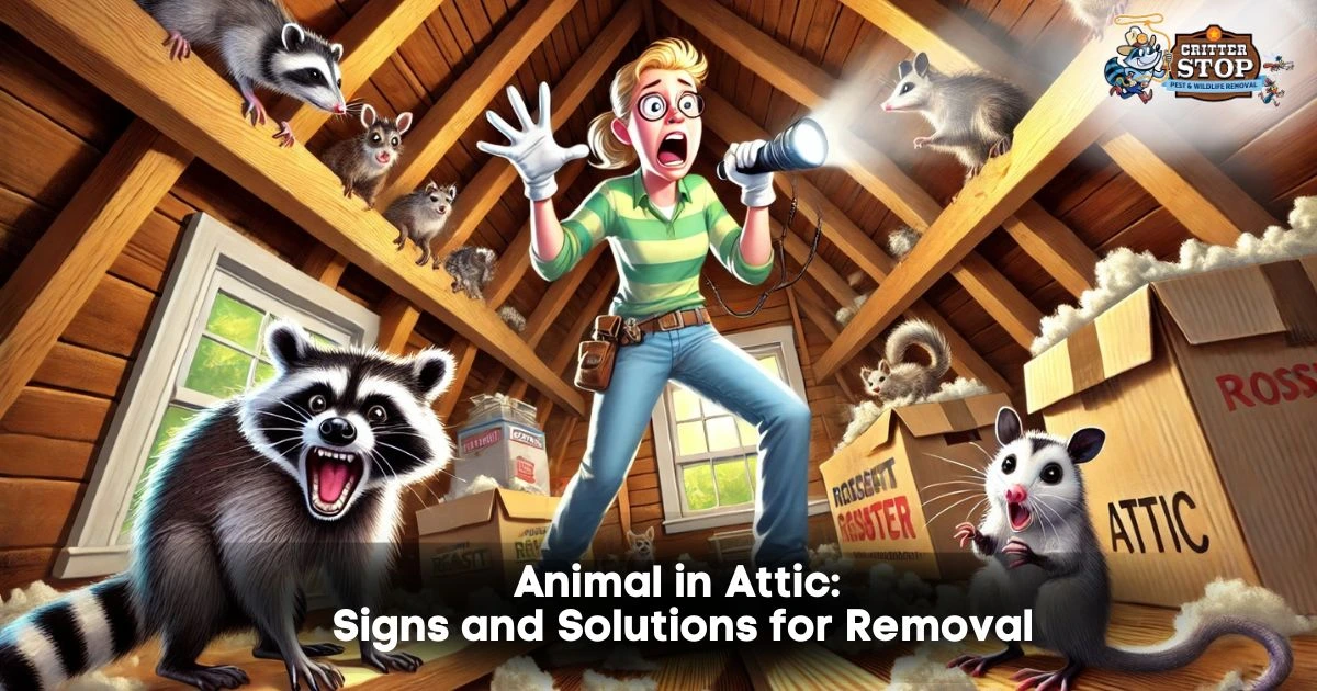 animal in attic