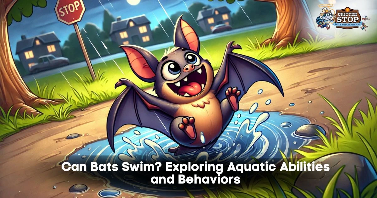can bats swim