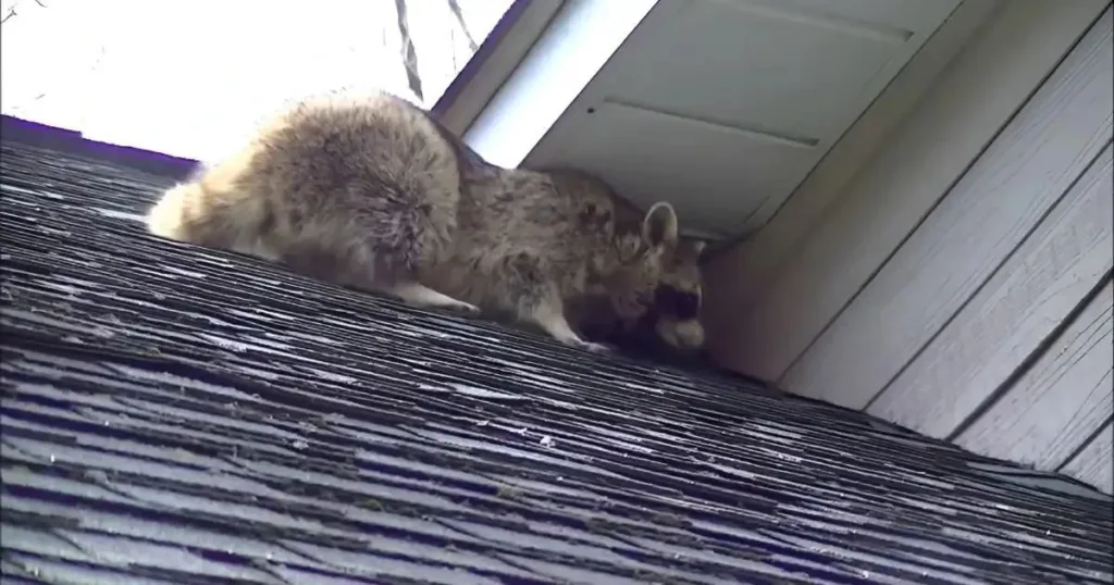 animal in attic