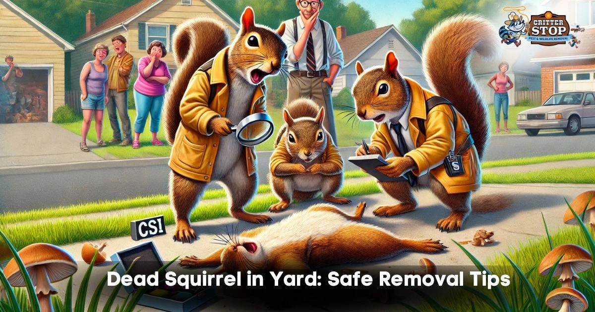 dead squirrel in yard