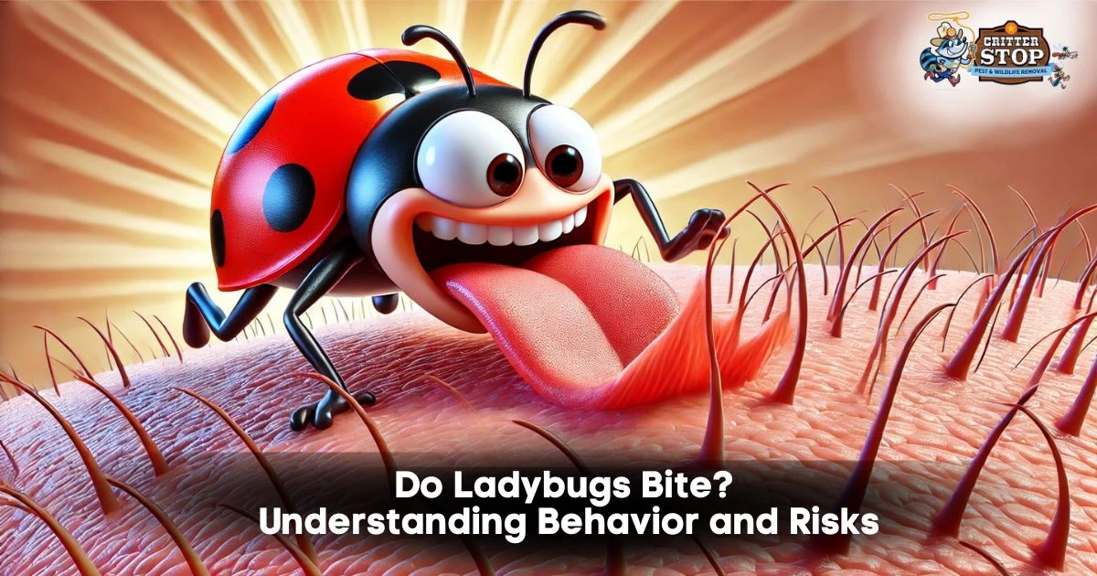 do ladybugs bite