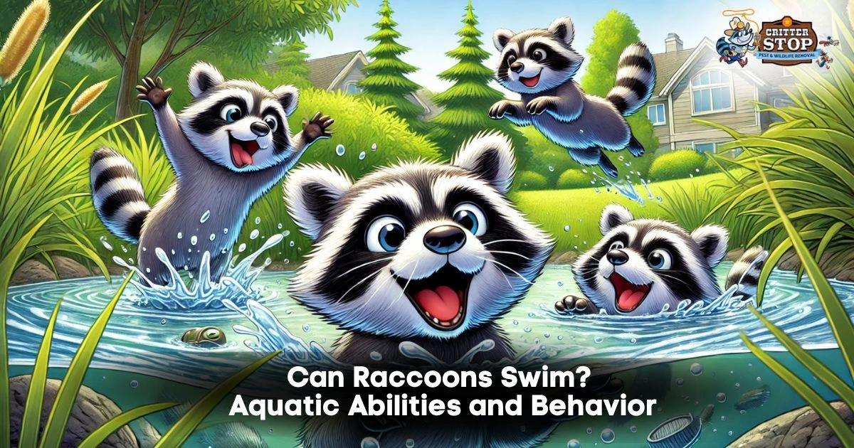 can raccoons swim
