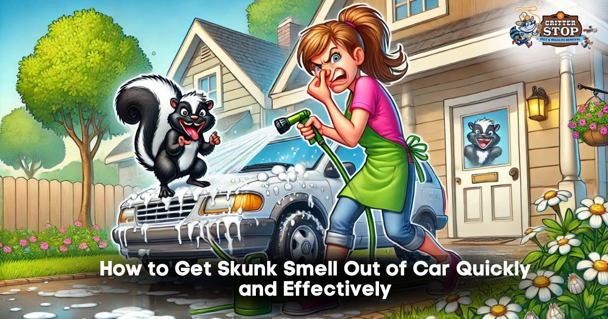 how to get skunk smell out of car