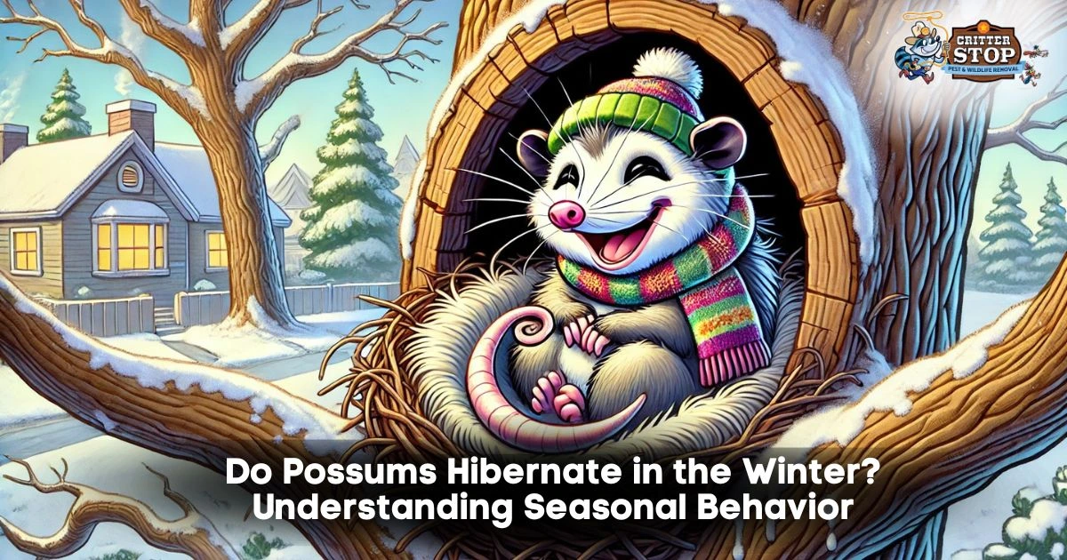 do possums hibernate in the winter