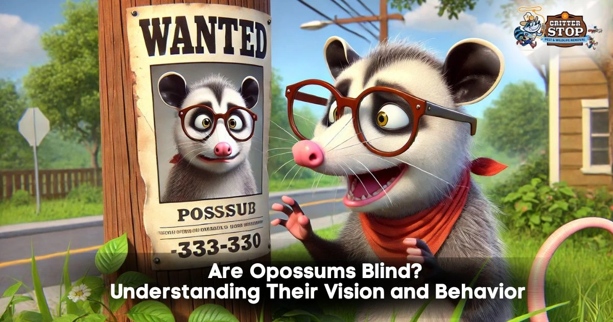 are opossums blind