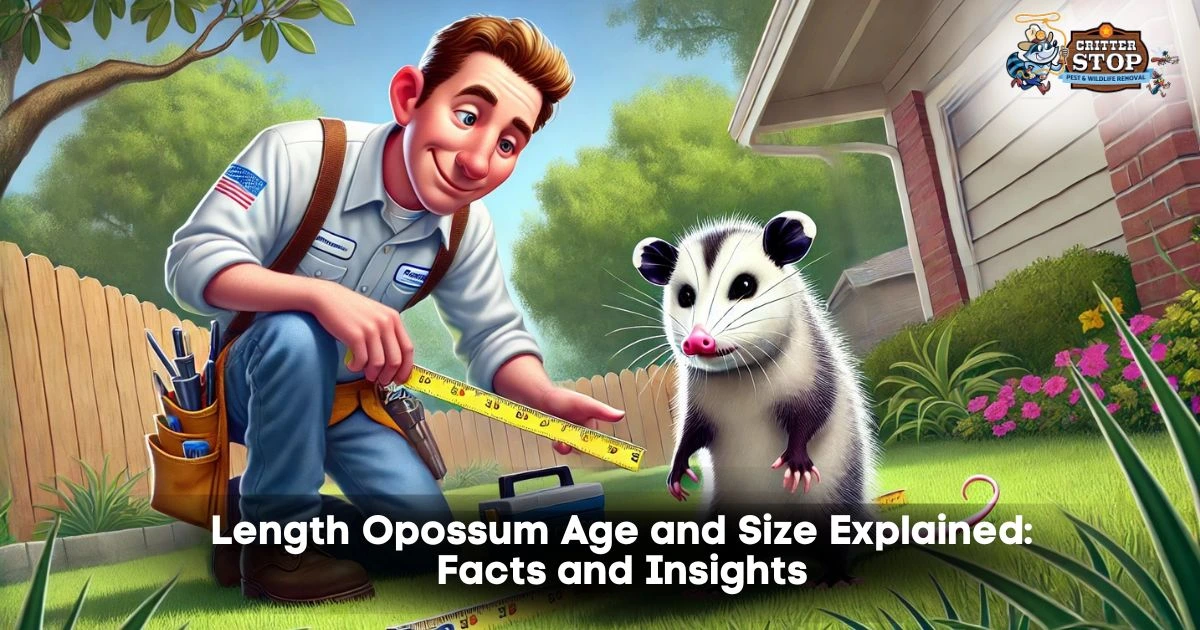 length opossum age and size