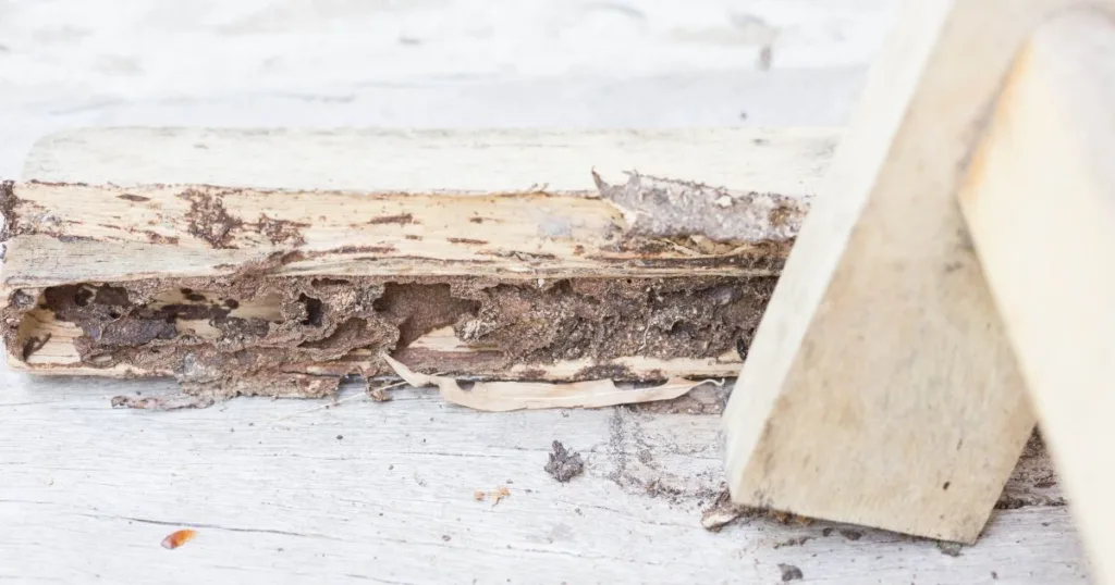 termite holes in ceiling