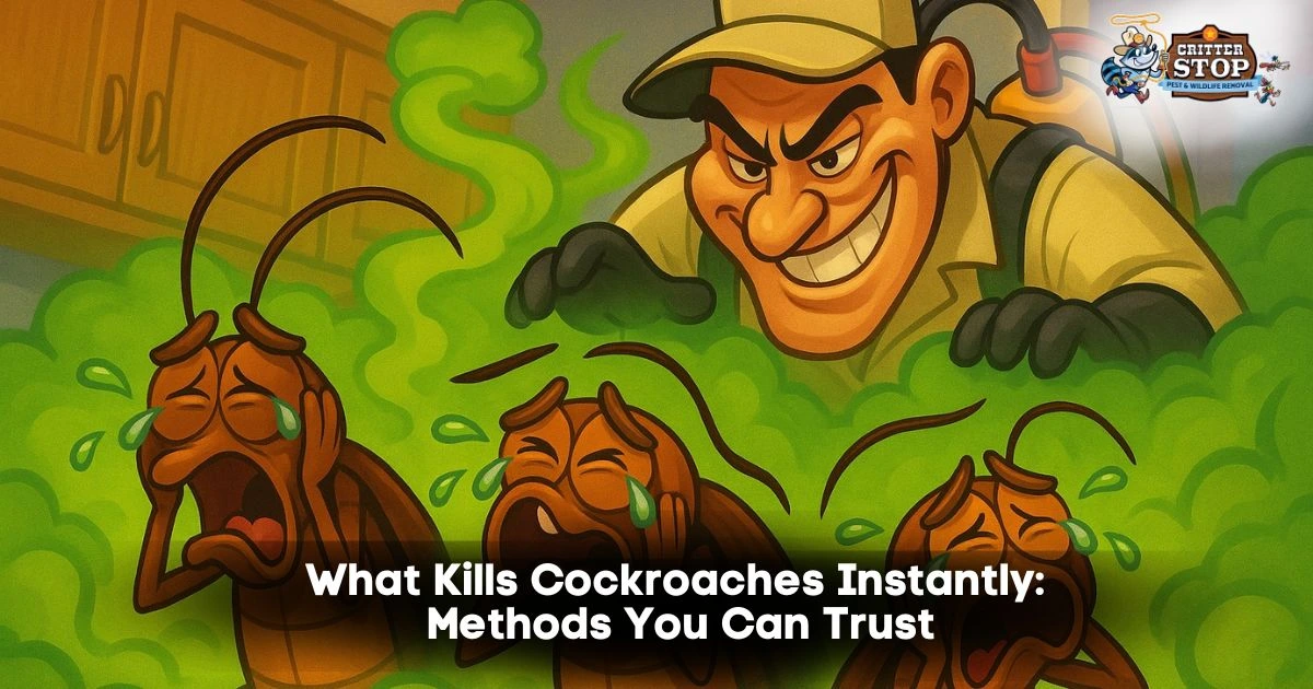 what kills cockroaches instantly