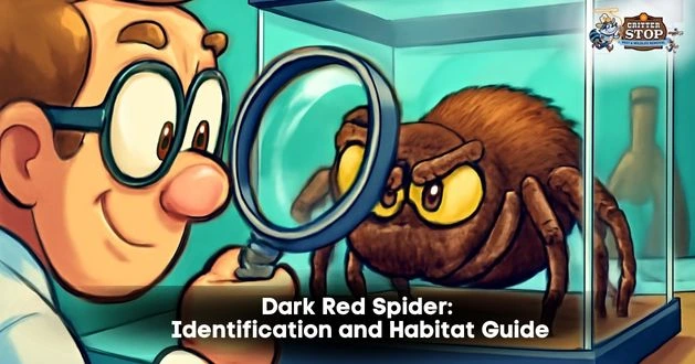 dark red spider