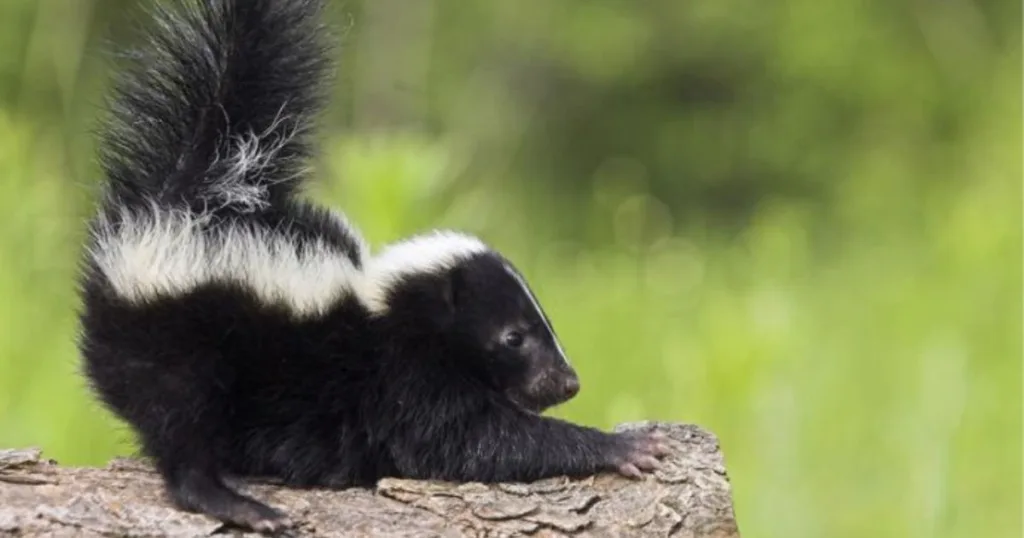 can baby skunks spray