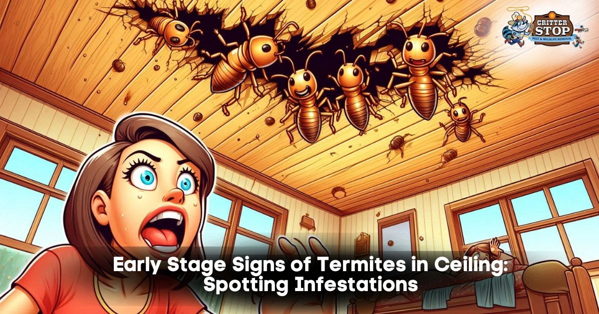 early stage signs of termites in ceiling