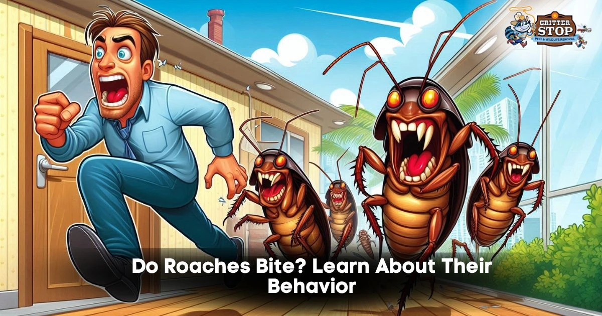 do roaches bite